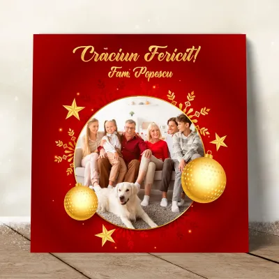 Tablou canvas personalizat cu model de Craciun