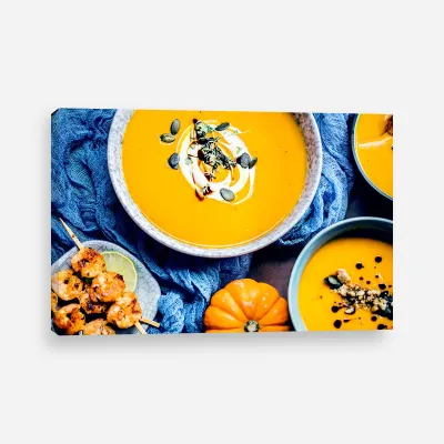 Tablou canvas supa de dovleac — miniatura 1