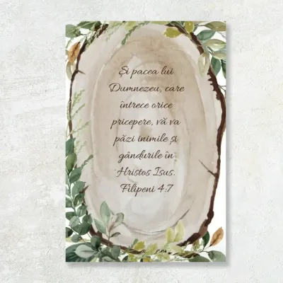 Tablou Canvas Versete biblice - Pacea Lui Dumnezeu