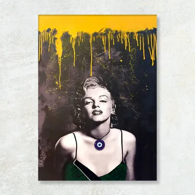 Tablou Marylin Monroe yellow Horus eye