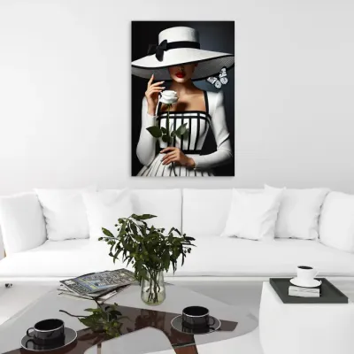 Tablou canvas White lady — miniatura 4
