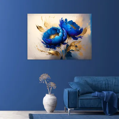 Tablou canvas Bujori în Reflexie — miniatura 2