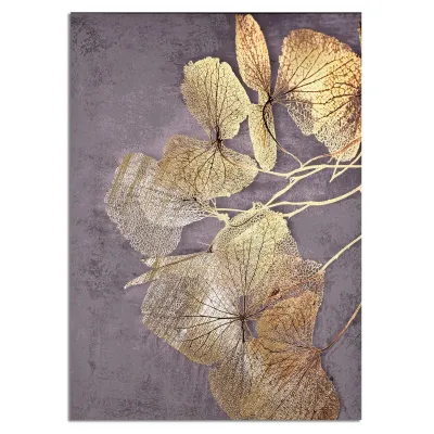 Tablou pe panza Delicata floare aurie