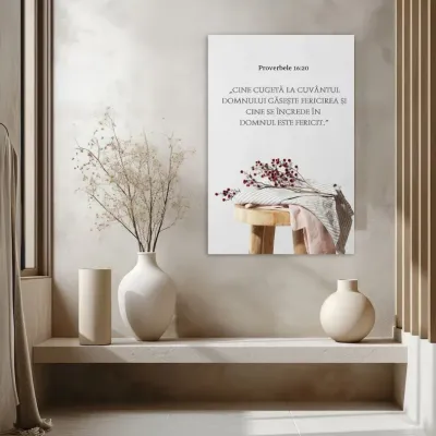 Tablou Canvas Versete biblice - Proverbele16:20 — miniatura 4