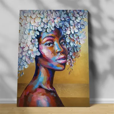 Tablou canvas femeie africana Imani — miniatura 1