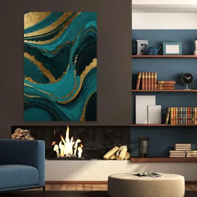 Tablou canvas Imaginatie turcoaz — miniatura 4