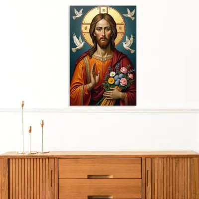 Tablou Canvas Binecuvantarea - Isus Hristos — miniatura 4