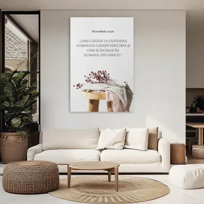 Tablou Canvas Versete biblice - Proverbele16:20 — miniatura 2