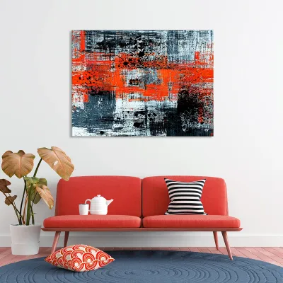 Tablou canvas black red — miniatura 3