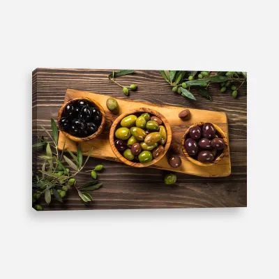 Tablou canvas olive negre si verzi