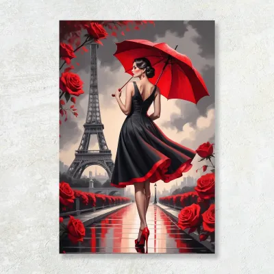 Tablou canvas Umbrela rosie