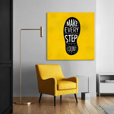Tablou canvas Make Every Step Count — miniatura 2