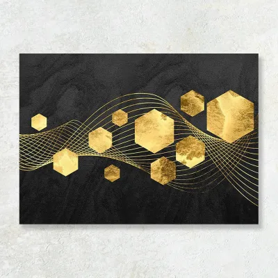 Tablou canvas Valuri Geometrice — miniatura 1