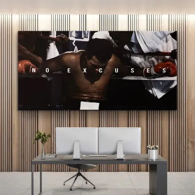 Tablou Canvas Motivational Muhammad Ali Muhammed pentru birouri si sali de box, cadouri pentru antreprenori — miniatura 3