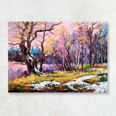 Tablou peisaj de primavara — miniatura 1