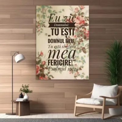Tablou Canvas Versete biblice - "Tu Esti Domnul Meu" — miniatura 2