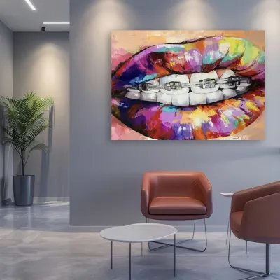 Tablou canvas Stomatologie Zâmbetul Curcubeu — miniatura 4