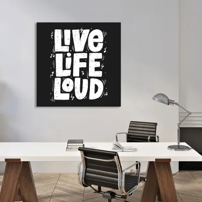 Tablou canvas Live Life Loud — miniatura 3