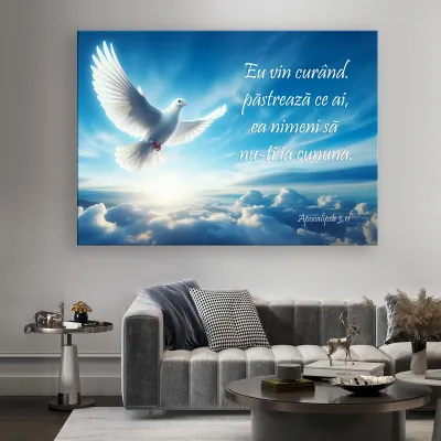 Tablou Canvas cu versete inspirationale din Biblie — miniatura 3