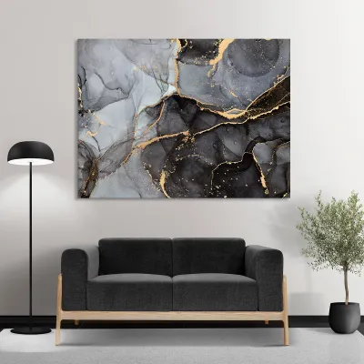Tablou canvas shades gray — miniatura 3