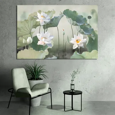 Tablou flori de lotus feng shui — miniatura 3