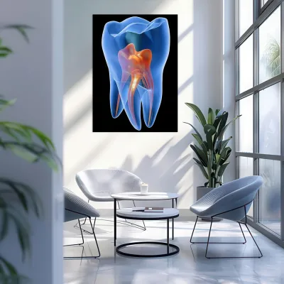 Tablou canvas Stomatologie Blue Tooth — miniatura 4