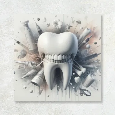 Tablou canvas Stomatologie Zâmbetul Modern