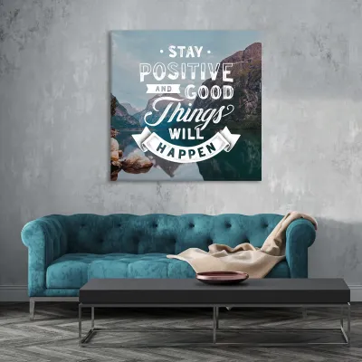 Tablou canvas Stay Positive — miniatura 2