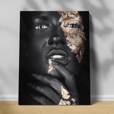 Tablou canvas femeie africana Golden Wonder
