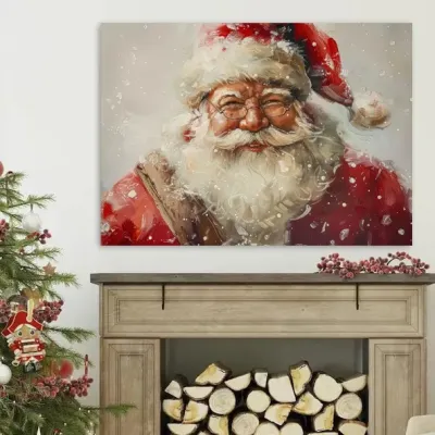 Tablou Canvas de Crăciun - Un zâmbet cât o mie de daruri — miniatura 2