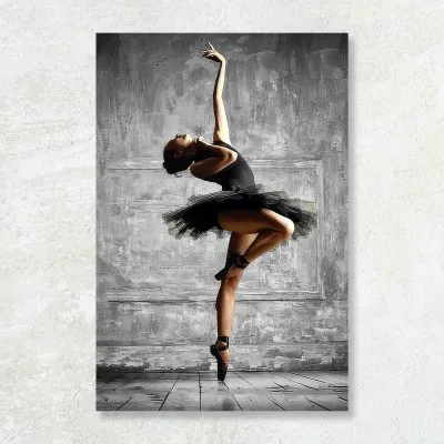 Tablou canvas cu balerina Gratia Dansului Etern