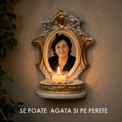 Candelă personalizată cu poza ta (în memoria celor dragi) Lumina Veșnică — miniatura 4