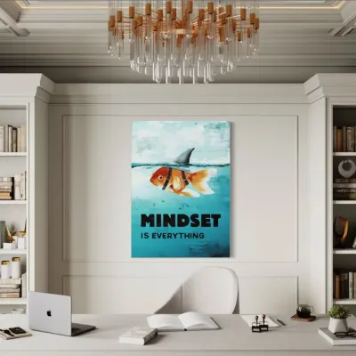 Tablou Canvas Motivational printate pe panza Mindset is everything — miniatura 2