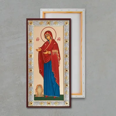Icoana Ortodoxa Sporul Casei Maica Domnului pe panza canvas — miniatura 2