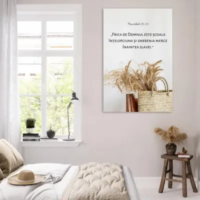 Tablou Canvas Versete biblice - Proverbele15:33 — miniatura 3