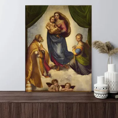 Tablou religios Madonna Sixtina — miniatura 4