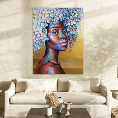 Tablou canvas femeie africana Imani — miniatura 3