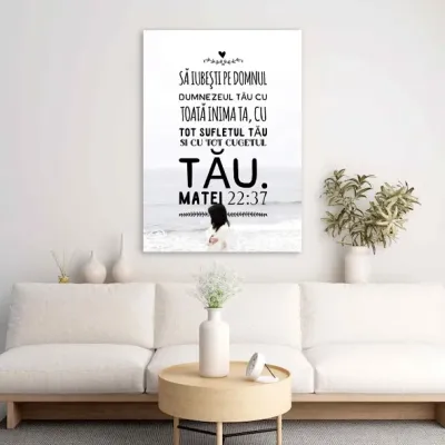 Tablou Canvas Versete biblice - Sa iubesti pe Domnul — miniatura 2