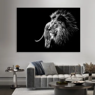 Tablou canvas Leu dedicat pentru a atinge succesul, pentru living si birouri — miniatura 3