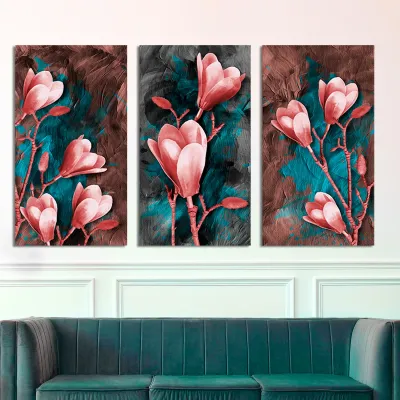 Set 3 tablouri magnolii — miniatura 3