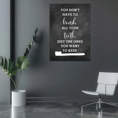 Tablou canvas Stomatologie You don't have to brush — miniatura 3