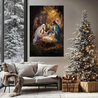 Tablou Canvas de Crăciun - Steaua din Betleem — miniatura 2