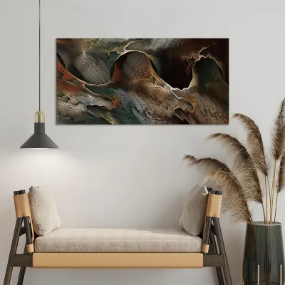 Tablou canvas gold waves — miniatura 2