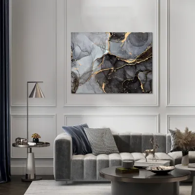 Tablou canvas shades gray — miniatura 2