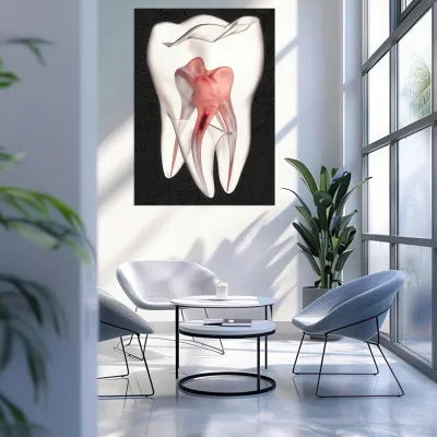 Tablou canvas Stomatologie White Tooth — miniatura 3