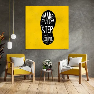 Tablou canvas Make Every Step Count — miniatura 3