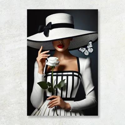 Tablou canvas White lady