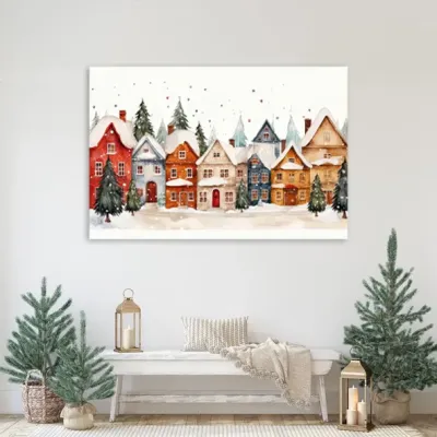 Tablou Canvas de Crăciun - Magie sub zăpadă