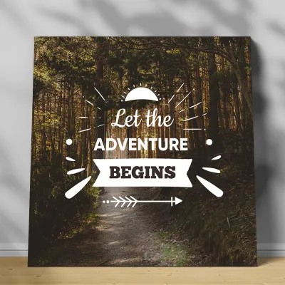 Tablou canvas Let the adventure begins — miniatura 1