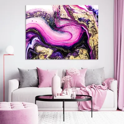 Tablou canvas purple and gold — miniatura 3